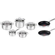 Tefal Set of 10 pcs DUETTO+ and Tefal Pan 24 cm, 28 cm - Cookware Set