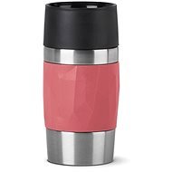 Tefal COMPACT MUG N2160410 Thermobecher 0,3 Liter - Rot/Edelstahl - Thermotasse