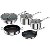 Tefal Set of Pots and Pans 8pcs RESERVE Collection E475S544 Tri-Ply - Cookware Set