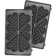 Tefal XA8106F0 2× Interchangeable Heart Waffle Plates for Tefal Snack Collection - Replacement Hotplate