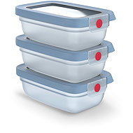 Tefal Set of 3 OneClick jars N1230510 blue - Food Container Set