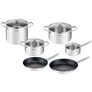Tefal Stainless-steel Cookware Set 10 pcs Cook Eat B922SA55 - Cookware Set