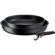 Tefal Set of pans 24 cm and 28 cm with removable handle 3 pcs Ingenio Black Stone L3999032 - Pan Set