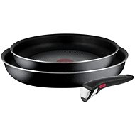 Tefal Ingenio Essential L2009032 Pfannenset 24 cm und 28 cm mit abnehmbarem Griff - Kochgeschirrset