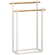 Tendance Mat two-arm towel rack, 82 × 52 × 20 cm, white - Towel Rack