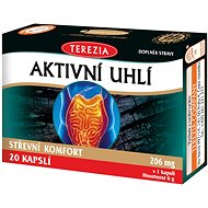 TEREZIA Activated Carbon  20 Capsules - Dietary Supplement