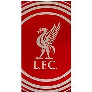 FotbalFans Osuška Liverpool FC, červená, bílý znak LFC, bavlna, 70 × 140 cm - Osuška