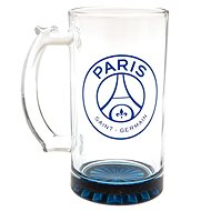 FootballFans Paris Saint Germain FC, blue PSG emblem, 425 ml - Glass