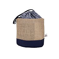 TERPENIX Zembag for 2kg of fruit or vegetables, floral blue - Potato Bag