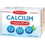 TEREZIA CALCIUM + Vitamin D3 and K2  30 Capsules - Calcium