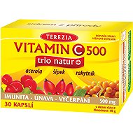 TEREZIA Vitamin C 500 mg Trio Natur + 30 capsules - Vitamin C