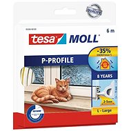 tesamoll Rubber Seal, White, P Profile, 25m - Window Seals