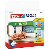 tesamoll Rubber Seal, White, E Profile, 25m - Window Seals