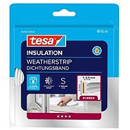 tesa® Insulating self-adhesive gasket - rubber, profile E, 6 m × 9 mm × 4 mm, white - Window Seals