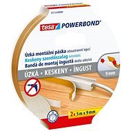 tesa Powerbond Slim - Narrow, Foam, 2pcs in Package, 5m: 9 mm - Duct Tape