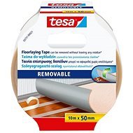 tesa Double-sided Carpet, Removable with Reinforcement, White, 10m x 50mm - Duct Tape
