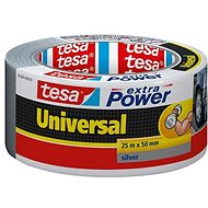tesa Extra Power Universal, Textile, Silver, 25m: 50mm - Duct Tape