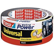 tesa Extra Power Universal, Textile, Black, 25m: 50mm - Duct Tape