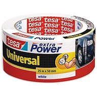 tesa Extra Power Universal, Textile, White, 25m: 50mm - Duct Tape