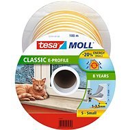 tesamoll® Rubber Seal, White, for Windows and Doors, E-profile, Drum of 100m - Window Seals