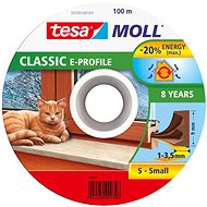 tesamoll® Rubber Seal, Brown, for Windows and Doors, E-profile, Drum of 100m - Window Seals