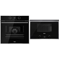 TEKA HLB 860 Black + TEKA ML 822 BIS R BK - Built-in Oven & Microwave Set