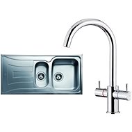 TEKA UNIVERSO 11B 1D Stainless-steel + TEKA GO 915 Chrome - Kitchen Sink and Tap Set