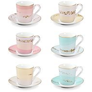TESCOMA Espresso Cup & Saucer Set myCOFFEE, 6pcs, Romance - Set of Cups