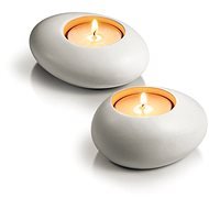TESCOMA FANCY HOME Stones 2 pcs, White - Candlestick