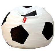 Sedací vak fotbalový míč 90 cm, bílá/černá - Sedací vak