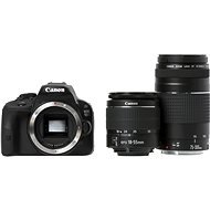 Canon EOS 100D body + EF-S 18-55 mm + 75-300 mm DC III DC III + 35 mm - DSLR Camera