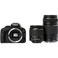 Canon EOS 100D body + EF-S 18-55 mm + 75-300 mm DC III DC III + 50 mm - DSLR Camera
