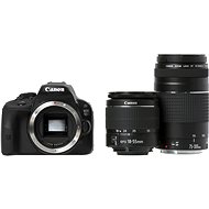 Canon EOS 100D body + EF-S 18-55 mm + 75-300 mm DC III DC III + 50 mm - DSLR Camera