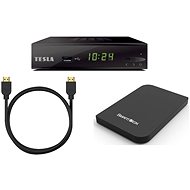 Set TESLA Set-top box + VERBATIM HDD 500GB + HDMI kabel - Sada