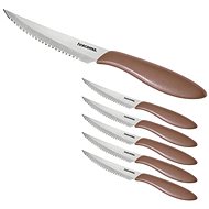 Tescoma Presto steak knife, 12 cm, 6 pcs, brown - Knife Set