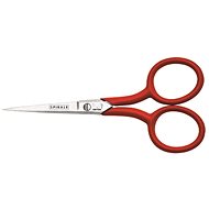 Straight scissors with plastic handle (red); Kretzer Solingen SPIRALE - Dressmaker’s Scissors