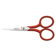 Straight scissors-plastic handle (red); Kretzer Solingen SPIRALE - Dressmaker’s Scissors