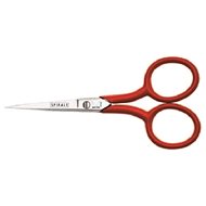 Scissors curved-rubberised handle (red); Kretzer Solingen SPIRALE - Dressmaker’s Scissors