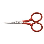 Scissors curved-rubber handle (red); Kretzer Solingen SPIRALE - Dressmaker’s Scissors