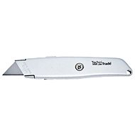 Retractable metal knife with plastic slider, TT - Utility Knife
