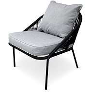 TEXIM Křeslo zahradní BONAMI SELECTION NORTH, černé - Garden Armchair