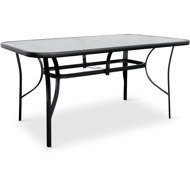 NOELA Garden table KLAUDIE square, transparent top 150 cm - Garden Table