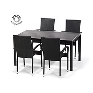 NOELA Rattan garden furniture set VIKING L II. 1 table + 4 chairs - Garden Furniture