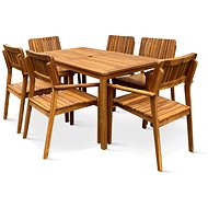 TEXIM Acacia Garden Furniture Set LUCY I. 1+6 - Garden Furniture