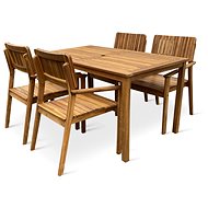 TEXIM Acacia Garden Furniture Set LUCY III. 1+4 - Garden Furniture