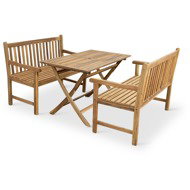 NOELA Set of garden furniture AKÁCIE MANDY/KORY 1 table + 2 benches - Garden Furniture