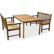 NOELA Garden furniture set ACACY COPENHAGEN/KORY 1 table + 2 benches - Garden Furniture