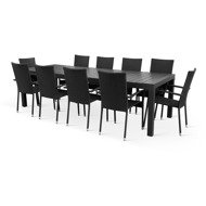 NOELA Rattan garden furniture set GRANDE PASTO XXL/PARIS 1 table + 10 chairs - Garden Furniture