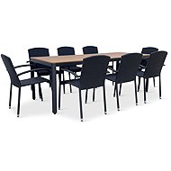 NOELA Set of garden furniture MILANO + ROMA 1+8 - Garden Furniture