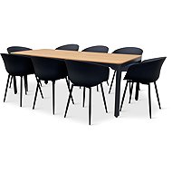 NOELA Set of garden furniture MILANO + ROMA 1+8 - Garden Furniture